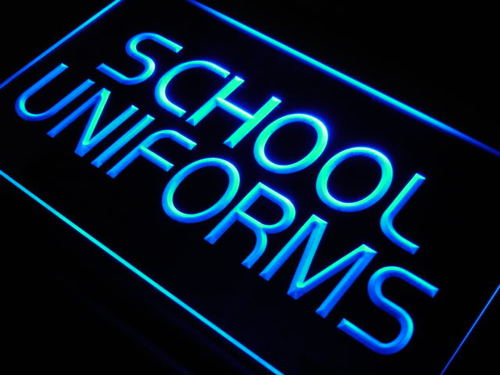 School Uniform Shop Display Lure Neon Light Sign